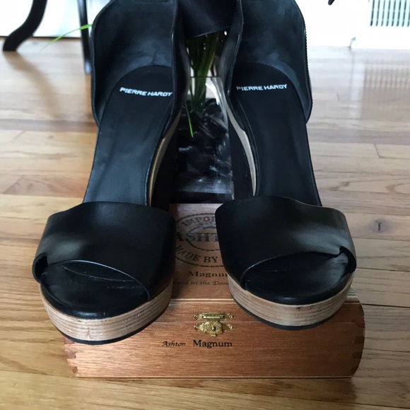 Sandals Leather Square Heels Pumps Platform Ankle chunky block designer luxury - Picture 6 of 7